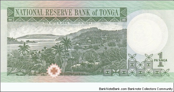 Banknote from Tonga year 1995