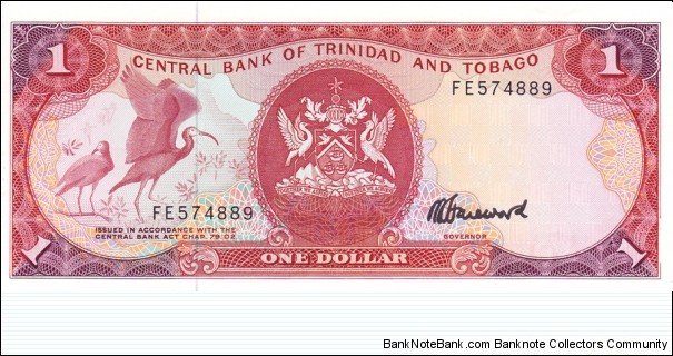 Trinidad and Tobago P36c (1 dollar ND 1985) Banknote