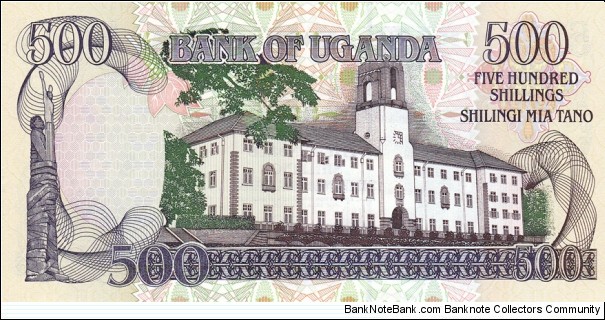 Banknote from Uganda year 1996