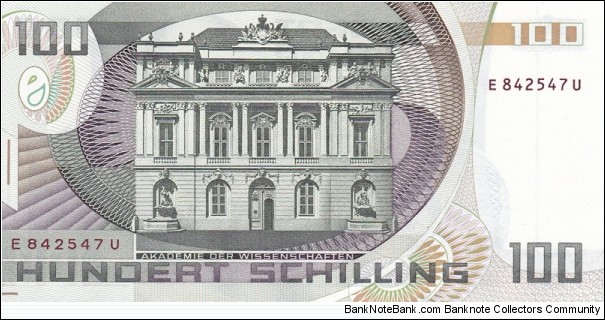 Banknote from Austria year 1984