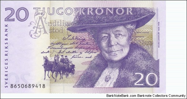 Sweden P63c (20 kronor 2006) Banknote