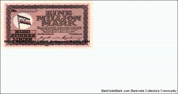 1000000Mark1923(VERY RARE)(I WANT if you have) Banknote