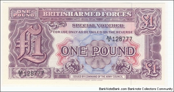 1 Pound(British Armed Forces 1948) Banknote