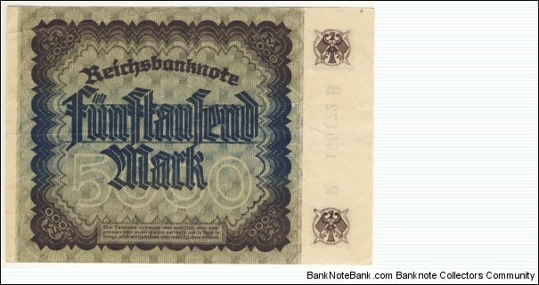 Banknote from Germany year 1922