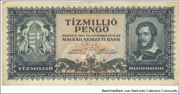 10.000.000 Pengo(1945) Banknote