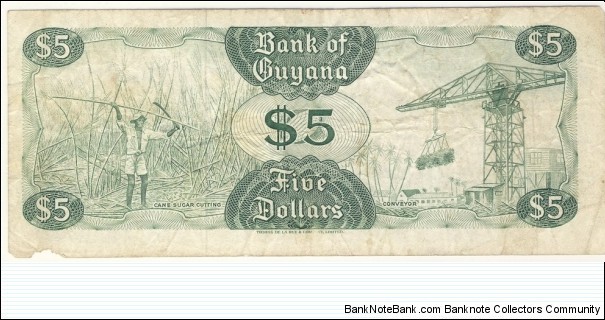 Banknote from Guyana year 1989