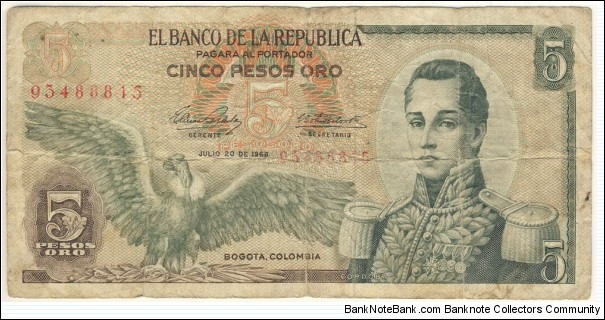 5 Pesos Banknote