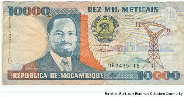10.000 Meticais Banknote
