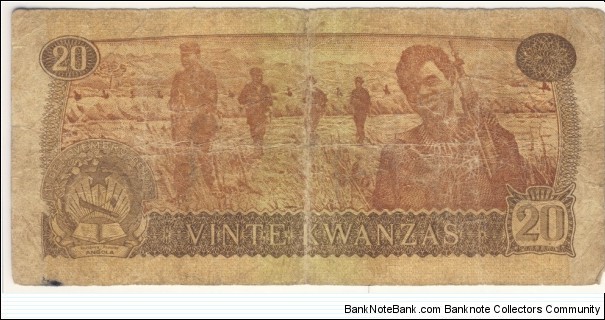 Banknote from Angola year 1976