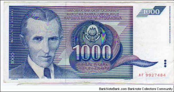 1000 Dinara__pk# 110 Banknote