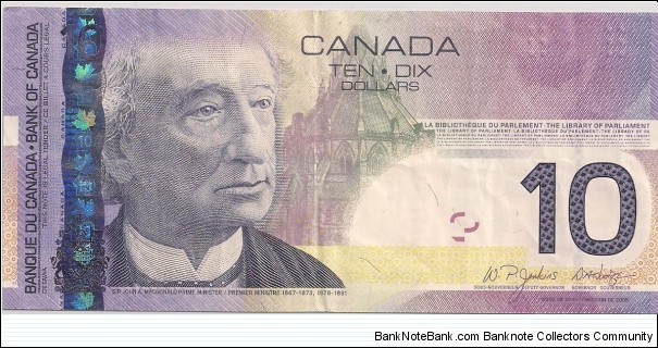 10 Dollars Banknote