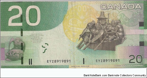 Banknote from Canada year 2004