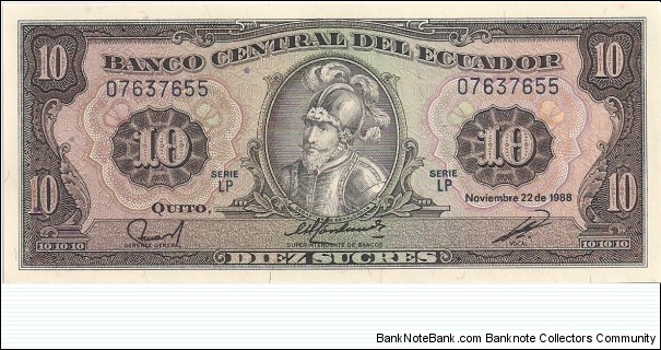 10 SUCRES Banknote