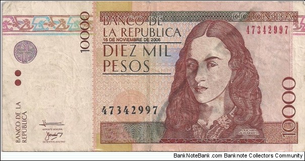 10000 Pesos Banknote