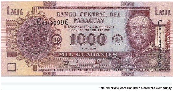 1000 GUARANI Banknote