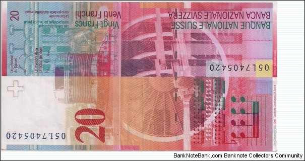 Banknote from Switzerland year 1994