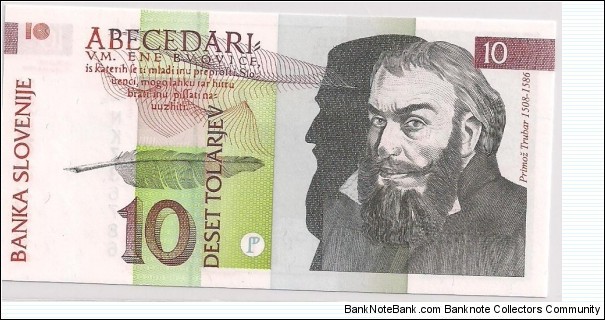 10 TOLARJEV Banknote