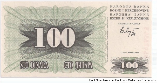 100 Dinars Banknote