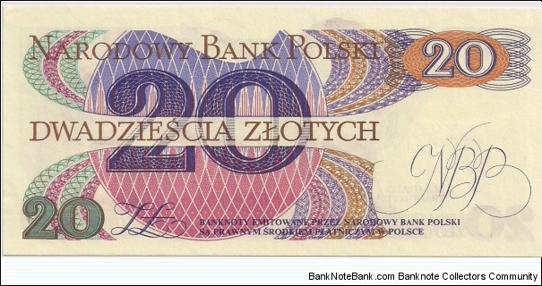 Banknote from Poland year 1982