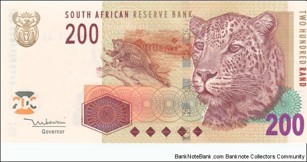 South Africa P132 (200 rand 2005) Banknote