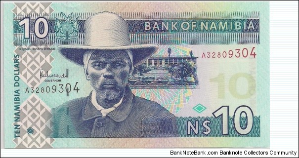 10 Namibia Dollars Banknote