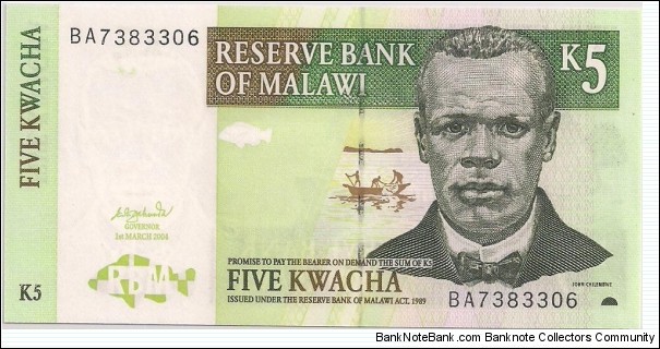 5 KWACHA Banknote
