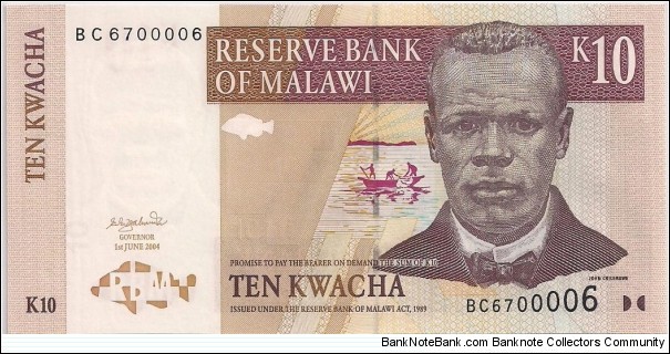 10 KWACHA Banknote