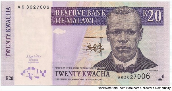 20 KWACHA Banknote