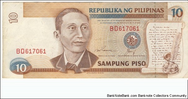 10 Piso Banknote