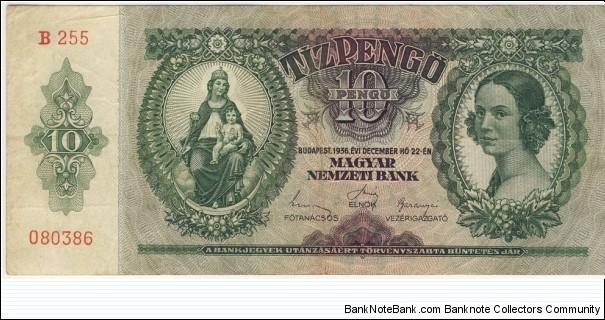 10 Pengo(1936) Banknote