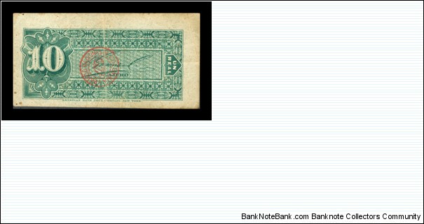 Banknote from Colombia year 1888