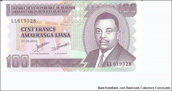 Burundi 100 Francs. Banknote for SELL. SELL PRICE IS: $1.0 Banknote