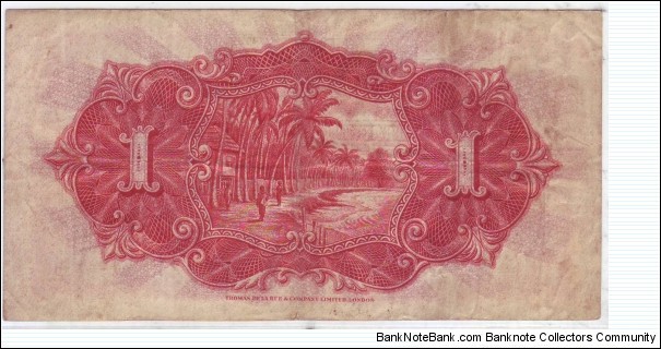 Banknote from Malaysia year 1927