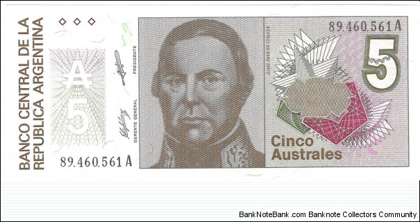 5 Australes Banknote