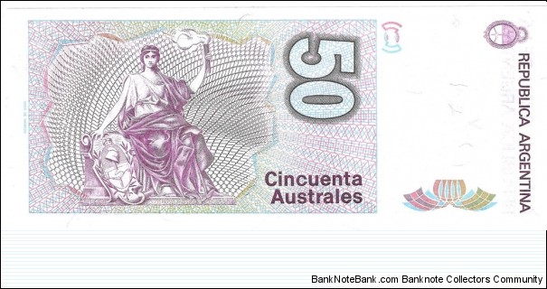 Banknote from Argentina year 1985