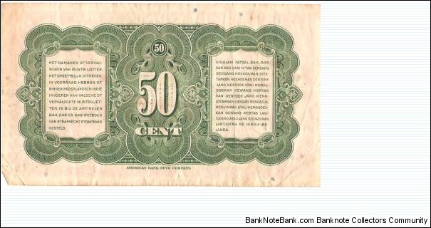 Banknote from Netherlands year 1943