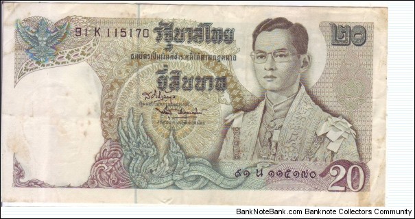 THAILAND : 20 bhat Banknote