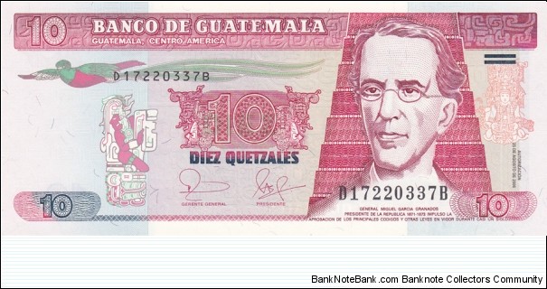 Guatemala P111 (10 quetzales 25/8-2006) Banknote
