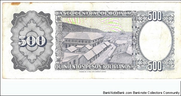 Banknote from Bolivia year 1981