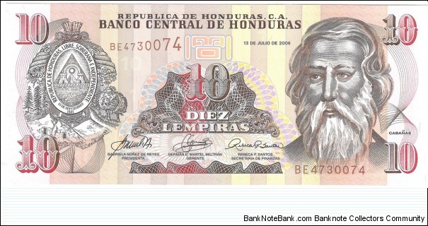 10 Lempiras Banknote