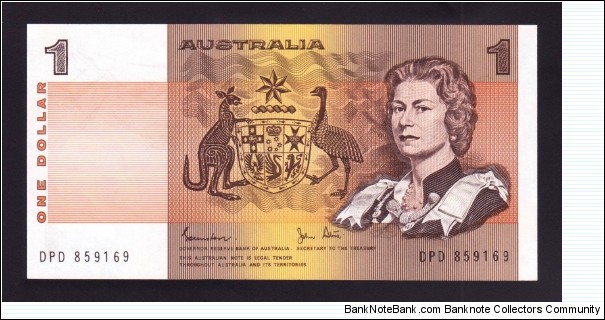 Australia 1983 P-42d 1 Dollar Banknote