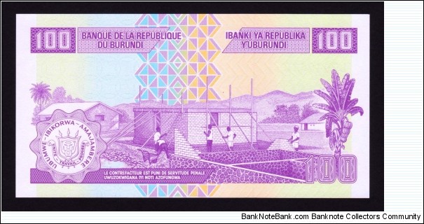 Banknote from Burundi year 2010