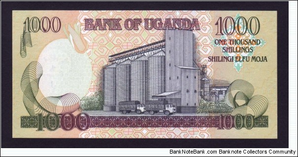 Banknote from Uganda year 2008