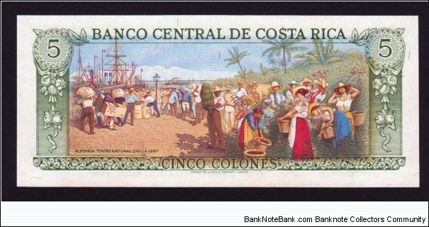 Banknote from Costa Rica year 1985