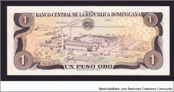Banknote from Dominican Republic year 1988