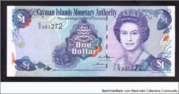Cayman Islands 2006 P-33c 1 Dollar Banknote