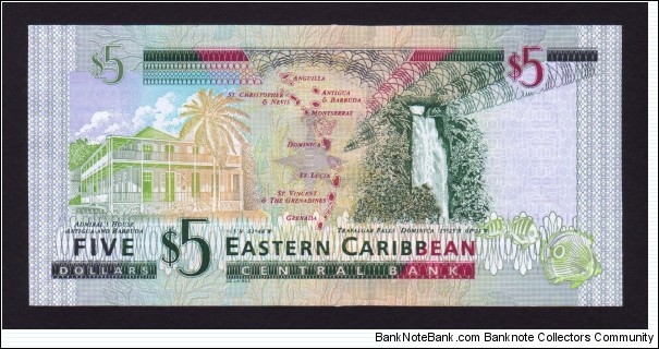 Banknote from East Caribbean St. year 2008