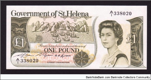 Saint Helena 1981 P-9a 1 Pound Banknote