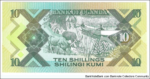 Banknote from Uganda year 1987