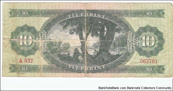 Banknote from Hungary year 1960